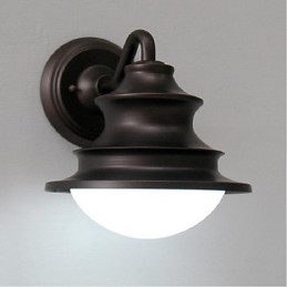 Apliques de pared con luz ambiental de arco con pintura rústica de cabaña de autodistribución