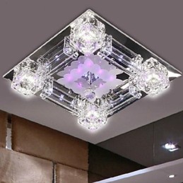 Lámpara de techo moderna contemporánea de cristal galvanizado
