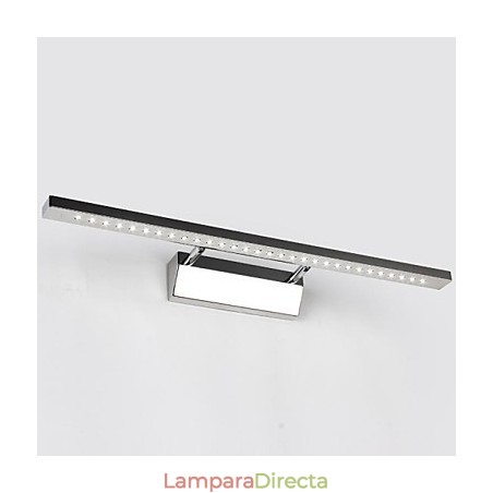 Lámpara de pared moderna y contemporánea con acabado galvanizado para iluminación de baño con luz descendente Lámpara de pared moderna y contemporánea con acabado galvanizado para iluminación de baño con luz descendente