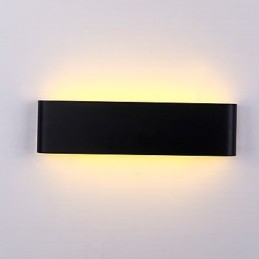 Apliques de pared modernos contemporáneos de metal de 24 cm