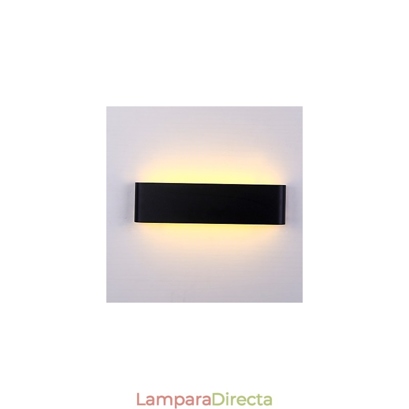 Apliques de pared modernos contemporáneos de metal de 24 cm