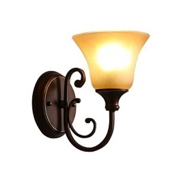 Aplique de pared moderno y contemporáneo con acabado en óxido negro para brazo oscilante estilo mini.
