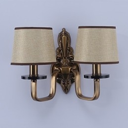 Apliques de pared con luz descendente, tradicionales, clásicos, galvanizados, con protección ocular