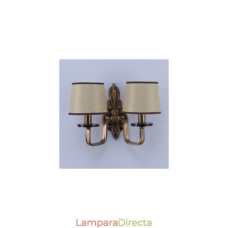 Apliques de pared con luz descendente, tradicionales, clásicos, galvanizados, con protección ocular