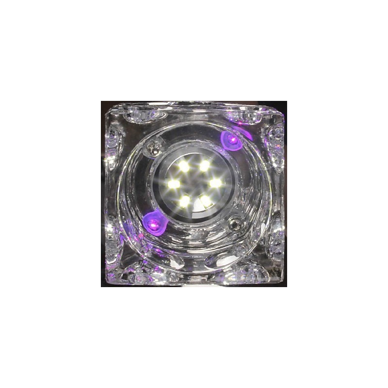 Lámpara de techo moderna contemporánea de cristal galvanizado