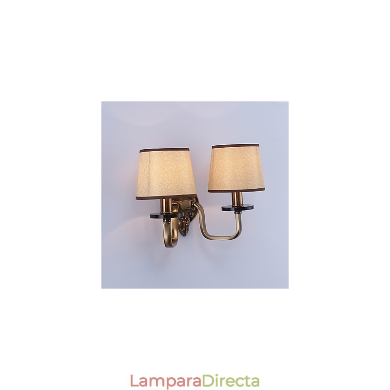Apliques de pared con luz descendente, tradicionales, clásicos, galvanizados, con protección ocular
