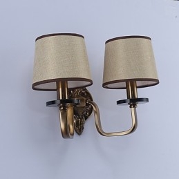 Apliques de pared con luz descendente, tradicionales, clásicos, galvanizados, con protección ocular