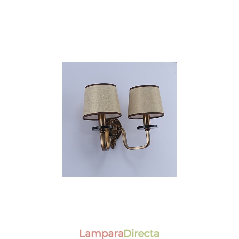 Apliques de pared con luz descendente, tradicionales, clásicos, galvanizados, con protección ocular