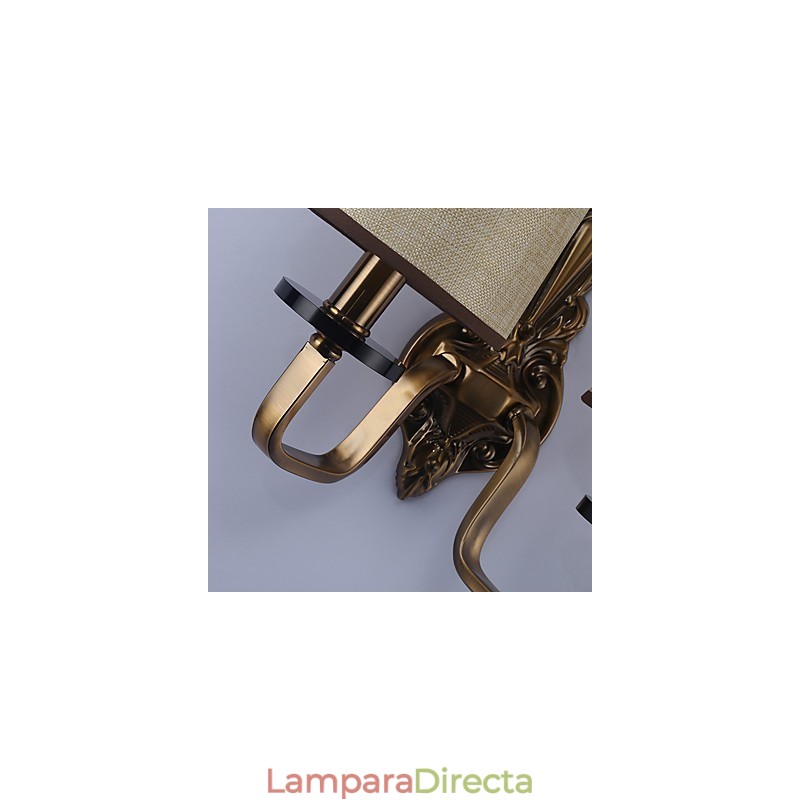 Apliques de pared con luz descendente, tradicionales, clásicos, galvanizados, con protección ocular