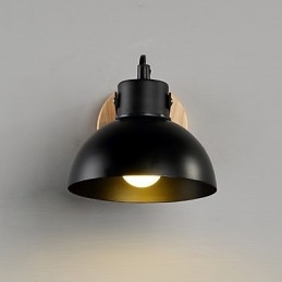 Aplique de pared con pintura rústica clásica tradicional para iluminación ambiental.