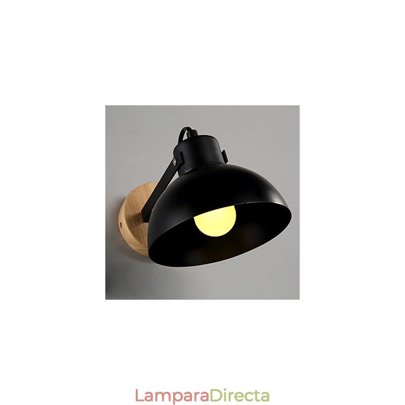 Aplique de pared con pintura rústica clásica tradicional para iluminación ambiental.