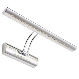 Lámpara de pared moderna y contemporánea con acabado galvanizado para iluminación de baño.