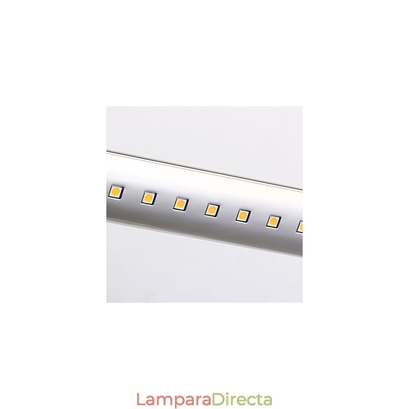 Lámpara de pared moderna y contemporánea con acabado galvanizado para iluminación de baño.