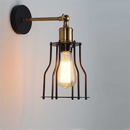 Apliques de pared vintage estilo loft, estilo industrial Edison, estilo simplicidad, base de metal.