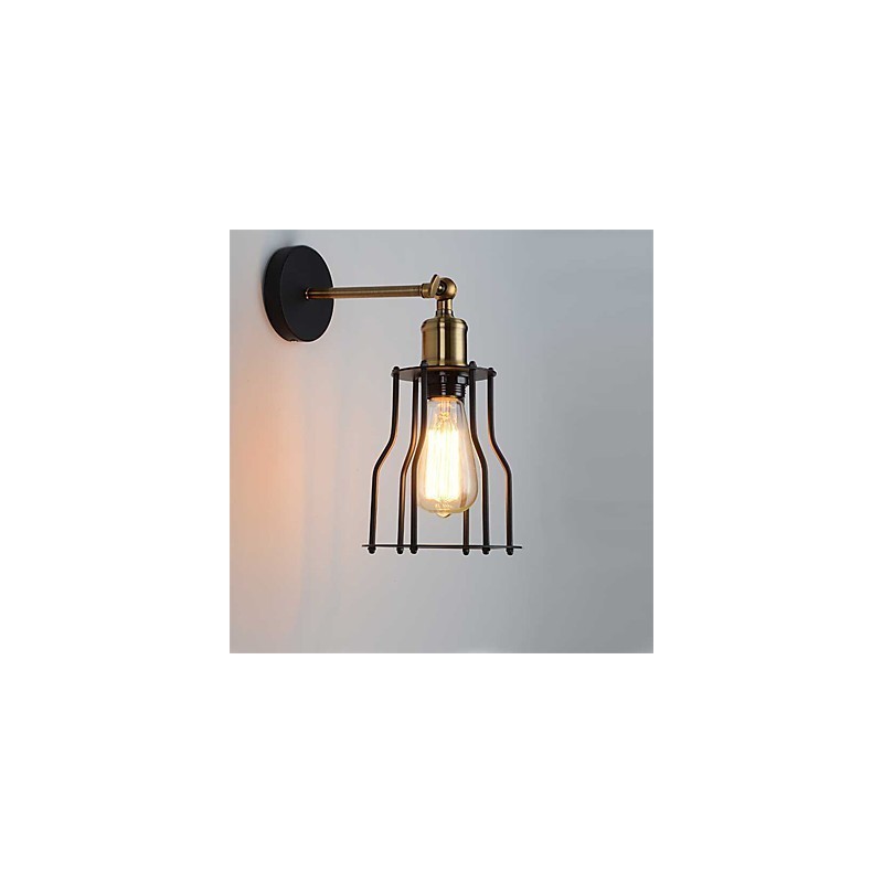 Apliques de pared vintage estilo loft, estilo industrial Edison, estilo simplicidad, base de metal.