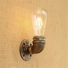 Lámpara de pared con luz ambiental estilo mini con pintura retro campestre