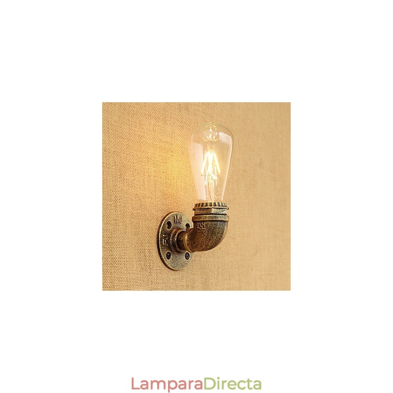 Lámpara de pared con luz ambiental estilo mini con pintura retro campestre