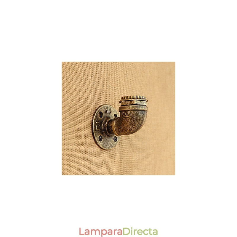 Lámpara de pared con luz ambiental estilo mini con pintura retro campestre