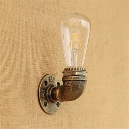 Lámpara de pared con luz ambiental estilo mini con pintura retro campestre