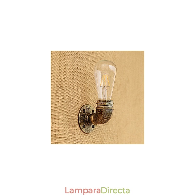 Lámpara de pared con luz ambiental estilo mini con pintura retro campestre
