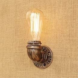 Lámpara de pared con luz ambiental estilo mini con pintura retro campestre