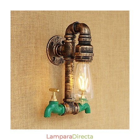 Aplique de pared con luz ambiental estilo mini con pintura retro campestre Aplique de pared con luz ambiental estilo mini con pintura retro campestre