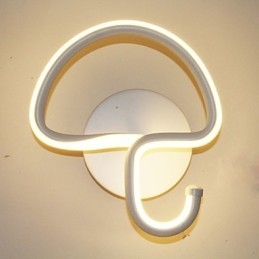 Lámpara minimalista moderna, lámpara de noche para dormitorio, pasillos, proyecto de hotel, iluminación, lámpara de pared circular de aluminio.