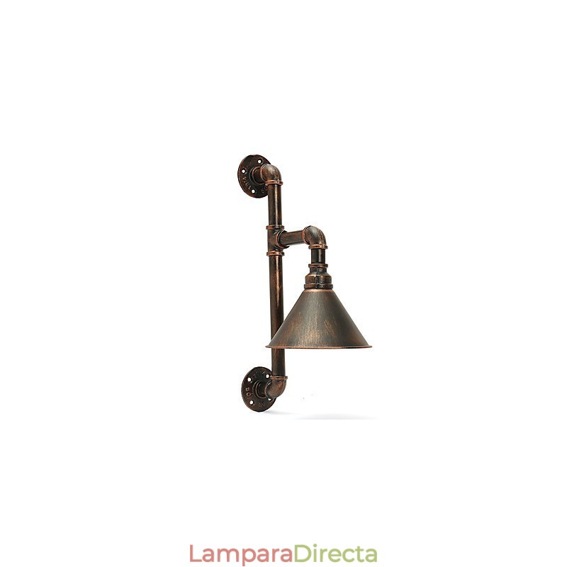 Lámparas de pared con forma de tubería de agua, estilo industrial retro, creativas, de metal, para restaurantes, cafeterías, bares, mesas de bar, apliques de pared.