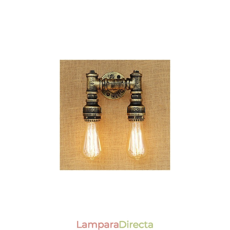 Apliques de pared con luz ambiental estilo mini con pintura retro rústica de estilo campestre.