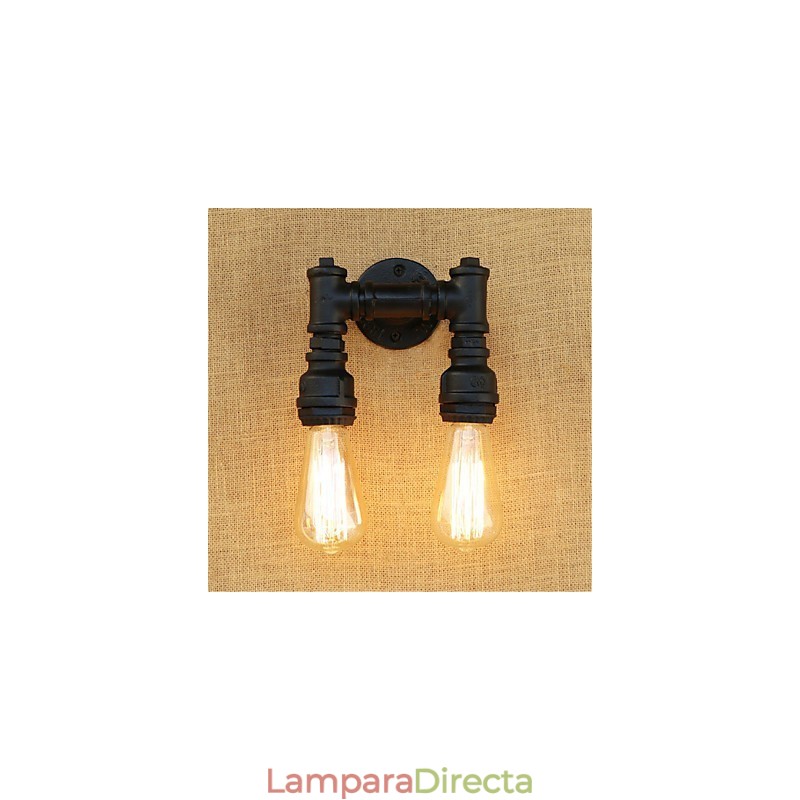Apliques de pared con luz ambiental estilo mini con pintura retro rústica de estilo campestre.