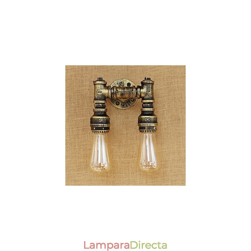 Apliques de pared con luz ambiental estilo mini con pintura retro rústica de estilo campestre.
