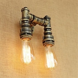 Apliques de pared con luz ambiental estilo mini con pintura retro rústica de estilo campestre.