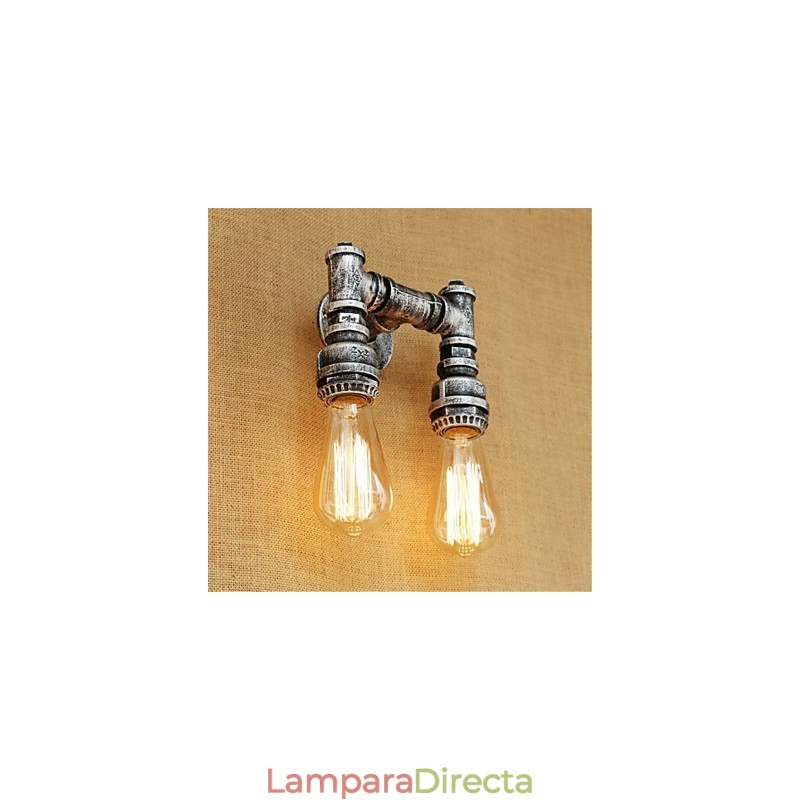 Apliques de pared con luz ambiental estilo mini con pintura retro rústica de estilo campestre.