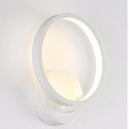 Lámpara de pared con función de pintura contemporánea moderna integrada para iluminación ambiental