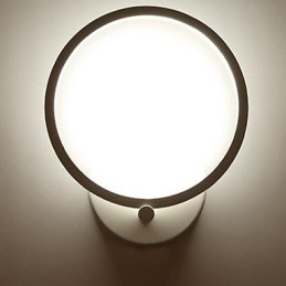 Lámpara de pared con función de pintura contemporánea moderna integrada para iluminación ambiental