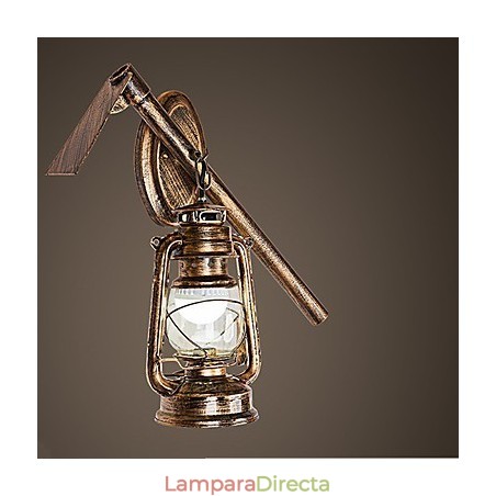 Característica de pintura rústica de cabaña para apliques de pared de estilo mini, luz de pared C Característica de pintura rústica de cabaña para apliques de pared de estilo mini, luz de pared C