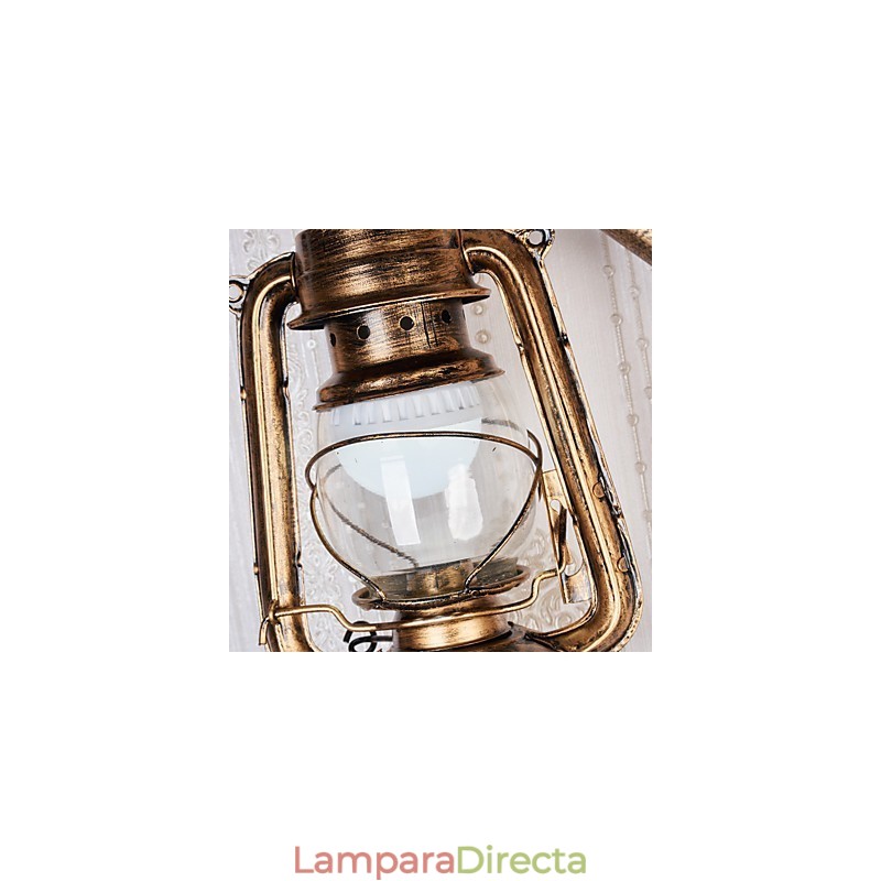 Característica de pintura rústica de cabaña para apliques de pared de estilo mini, luz de pared C