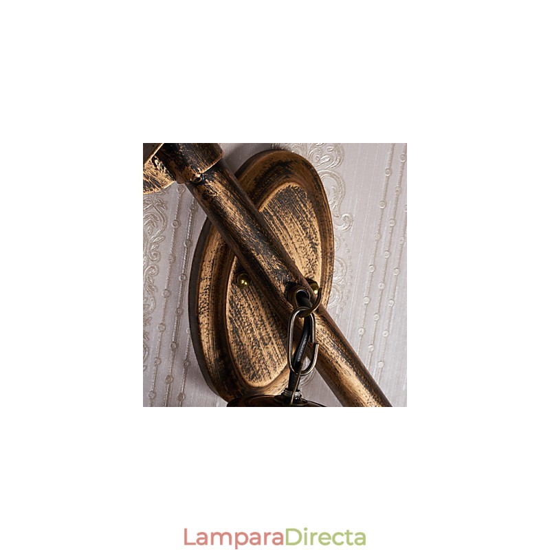 Característica de pintura rústica de cabaña para apliques de pared de estilo mini, luz de pared C