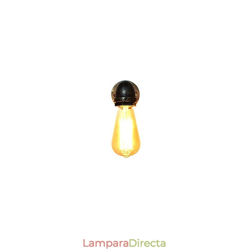 Aplique de pared rústico tradicional clásico de latón antiguo para luz ambiental.
