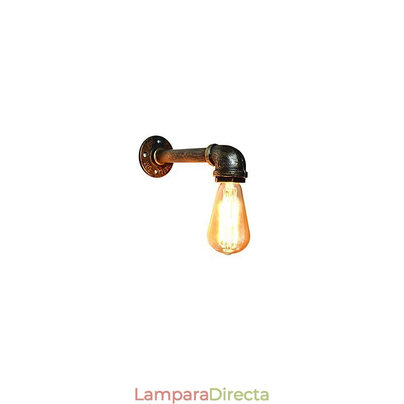 Aplique de pared rústico tradicional clásico de latón antiguo para luz ambiental.