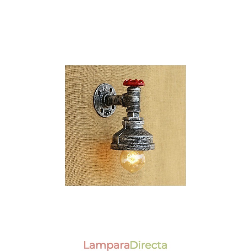 Apliques de pared con pintura retro campestre para iluminación ambiental.