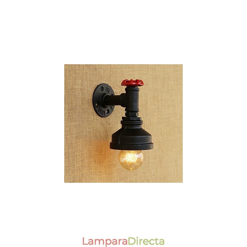 Apliques de pared con pintura retro campestre para iluminación ambiental.