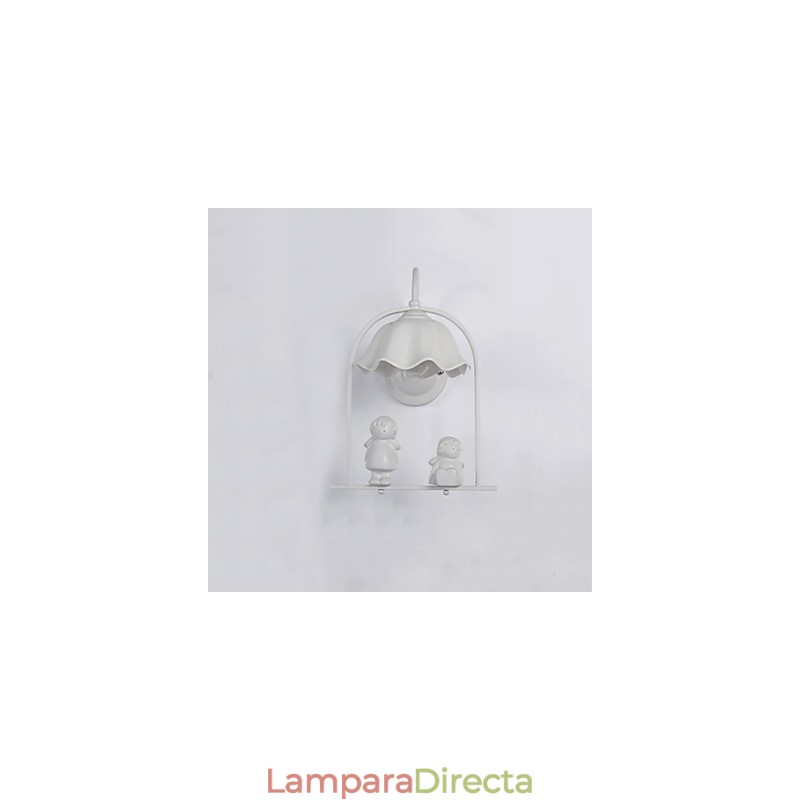Apliques de pared con luz ambiental y protección ocular con pintura contemporánea moderna