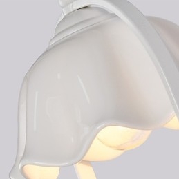 Apliques de pared con luz ambiental y protección ocular con pintura contemporánea moderna