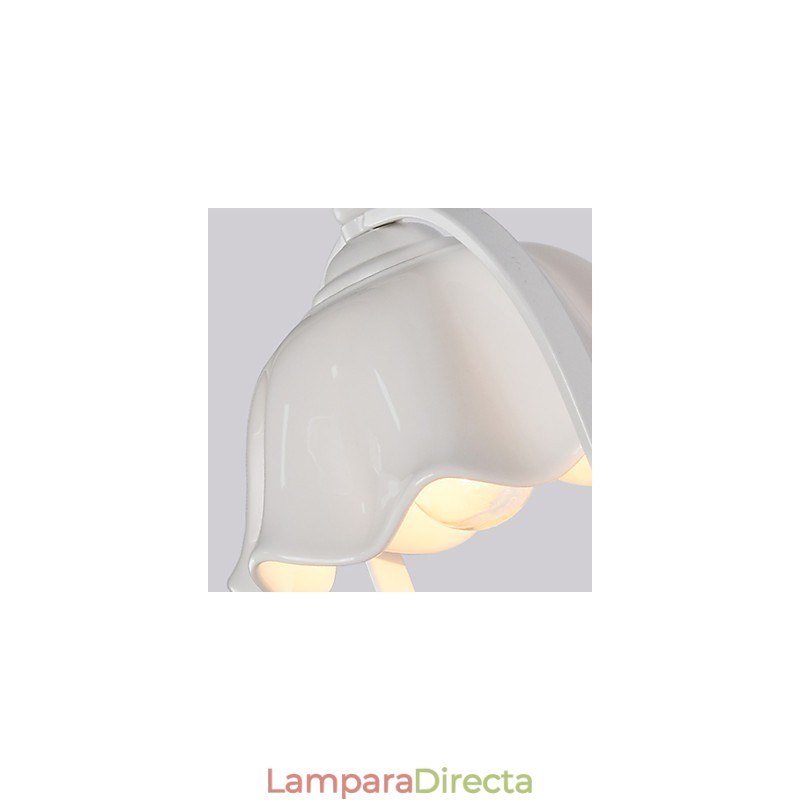 Apliques de pared con luz ambiental y protección ocular con pintura contemporánea moderna