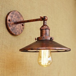 Apliques de pared con luz ambiental estilo mini, estilo rústico, estilo retro, galvanizado.