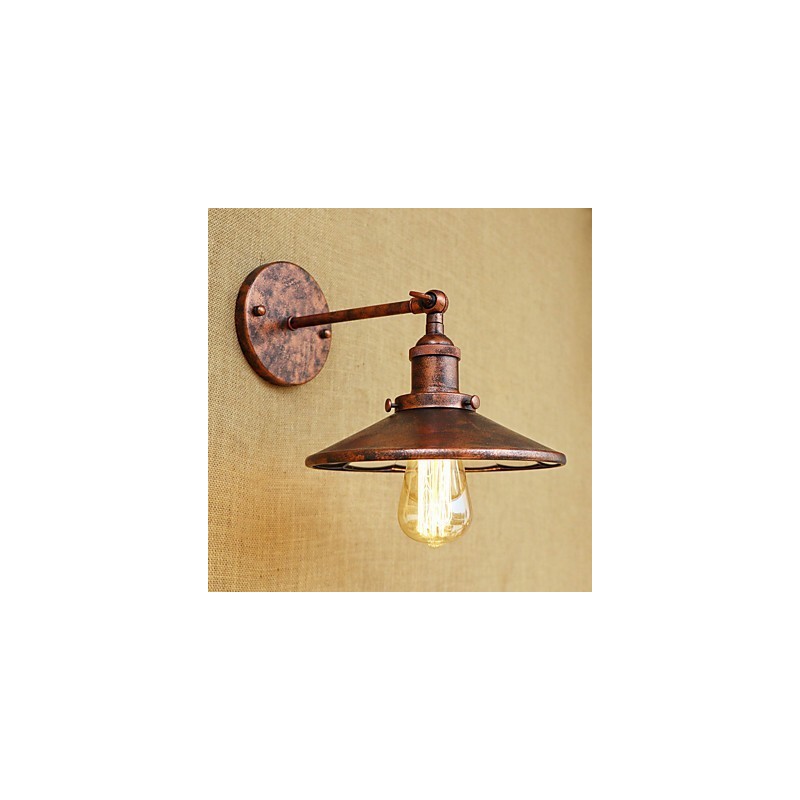 Apliques de pared con luz ambiental estilo mini, estilo rústico, estilo retro, galvanizado.