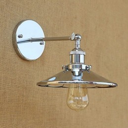 Apliques de pared con luz ambiental estilo mini, estilo rústico, estilo retro, galvanizado.