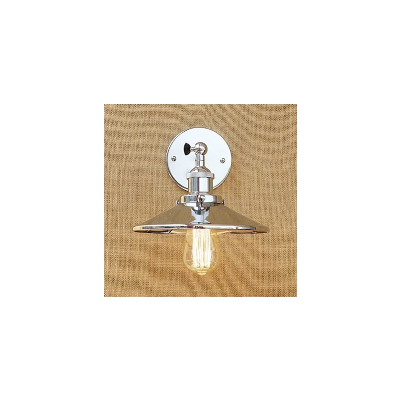 Apliques de pared con luz ambiental estilo mini, estilo rústico, estilo retro, galvanizado.