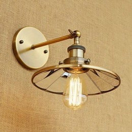 Apliques de pared con luz ambiental estilo mini, estilo rústico, estilo retro, galvanizado.